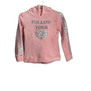 btween Pink Heart Graphic Sweatshirt